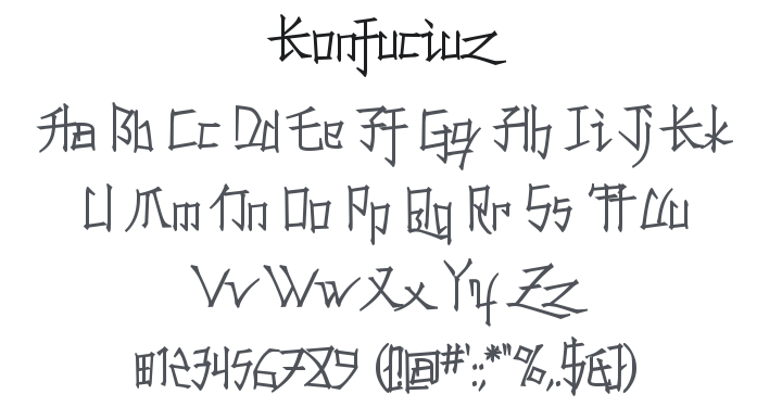 Konfuciuz Font Family