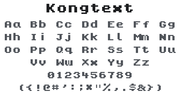 Kongtext Font
