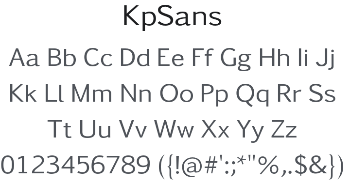 KpSans Font Family