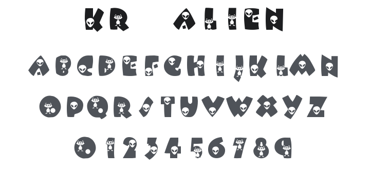 KR Alien Font