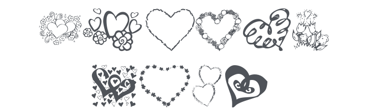 KR All About The Heart Font