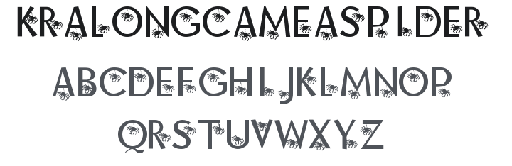KR Along Came A Spider Font
