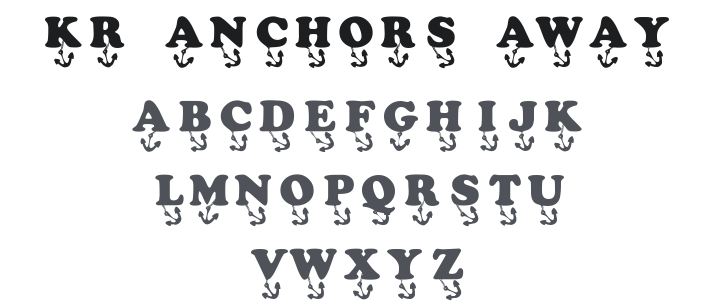KR Anchors Away Font