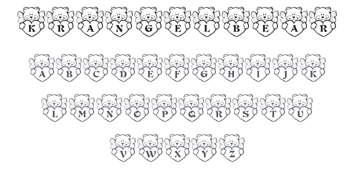 KR Angel Bear Font