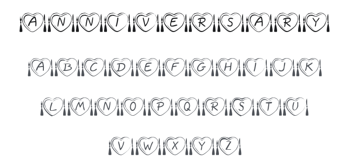 KR Anniversary Dinner Font