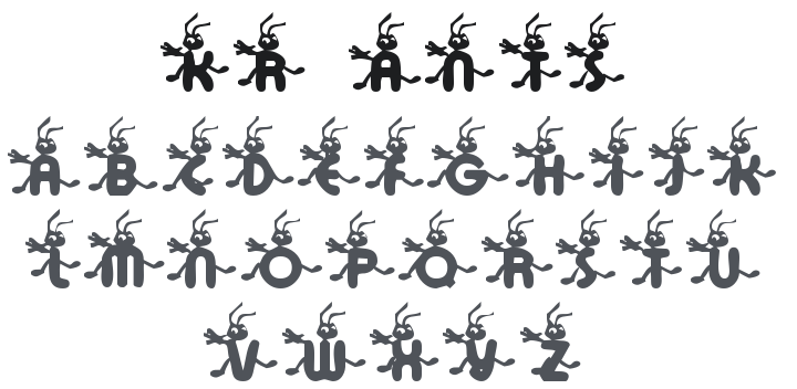 KR Ants Font