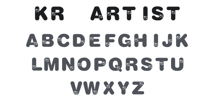 KR Artist Font