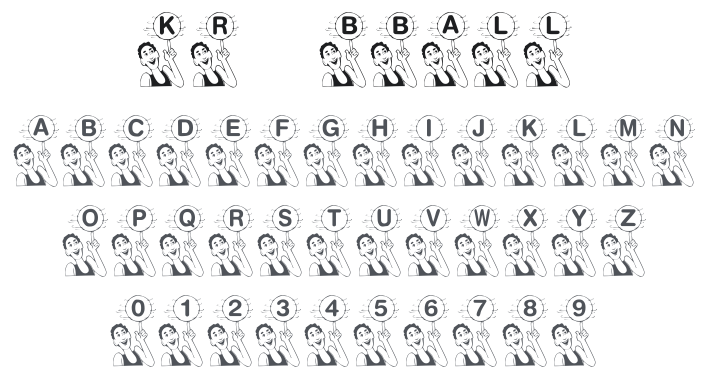 KR B'ball Font