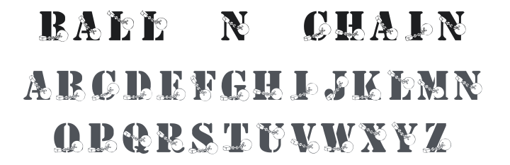 KR Ball N Chain Font