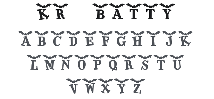 KR Batty Font
