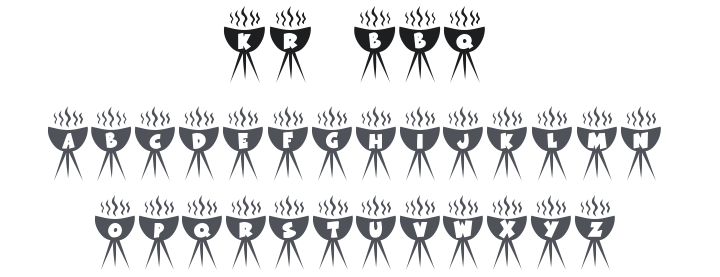 KR BBQ Font