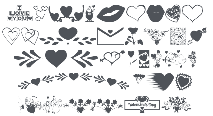KR Be Mine More Font