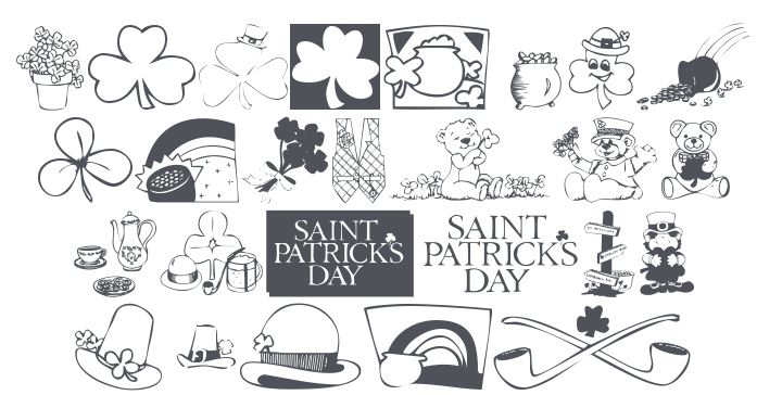 KR Belated St Patricks Font