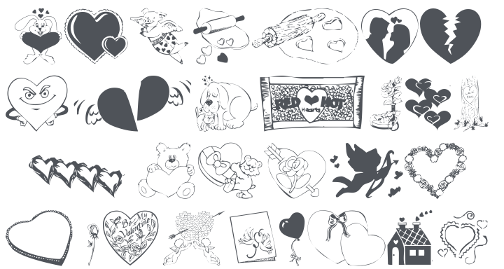 KR Belated Valentine Font