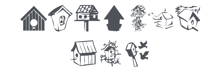 KR Birdhouse Font