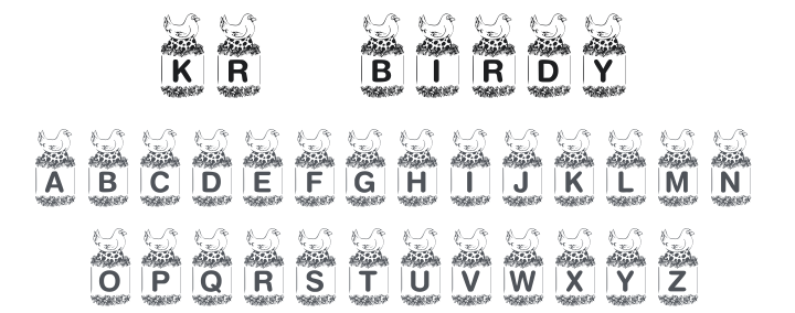KR Birdy Font