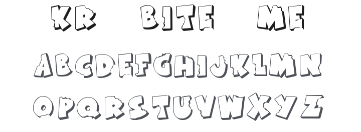 KR Bite Me Font