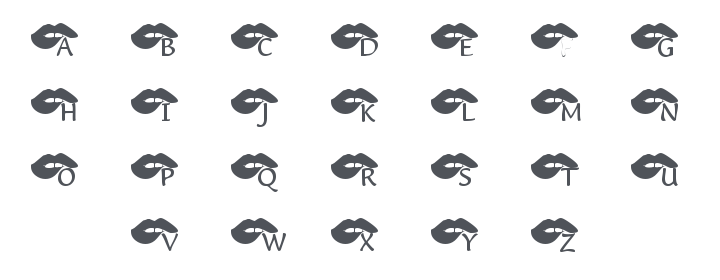 KR Bite Your Lip! Font