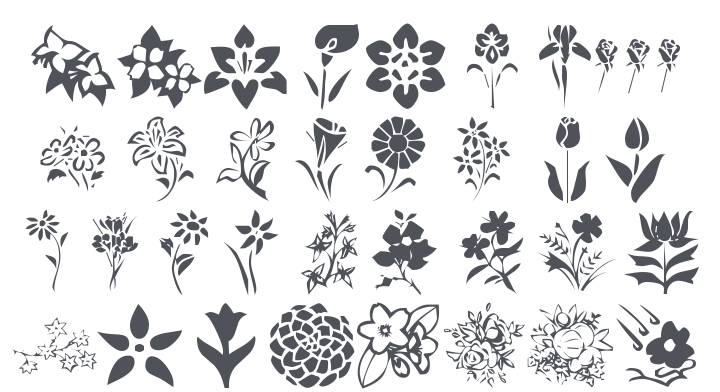 KR Blossoms 1 Font