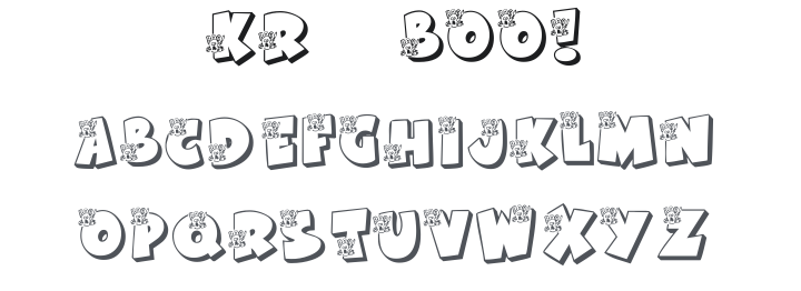 KR Boo! Font
