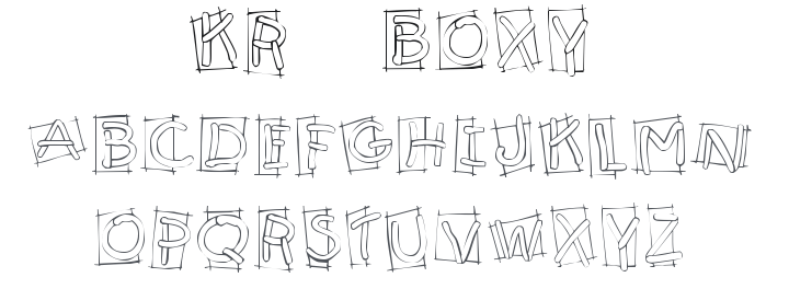 KR Boxy Font