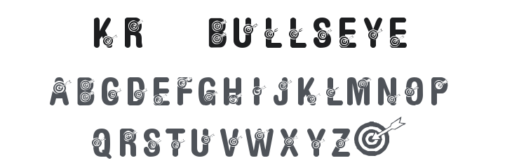 KR Bullseye! Font