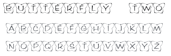 KR Butterfly Two Font