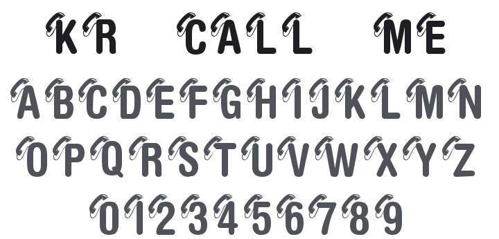 KR Call Me Font