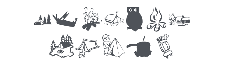 KR Camping Font