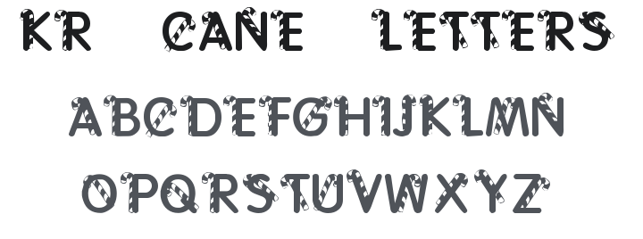 KR Cane Letters Font