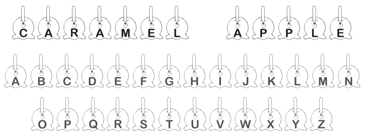 KR Caramel Apple Font