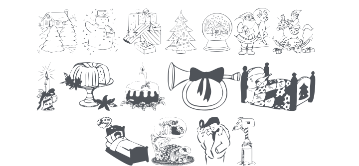 KR Christmas 2002 Dings 1 Font