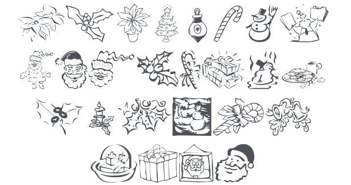 KR Christmas Dings 2004 Five Font