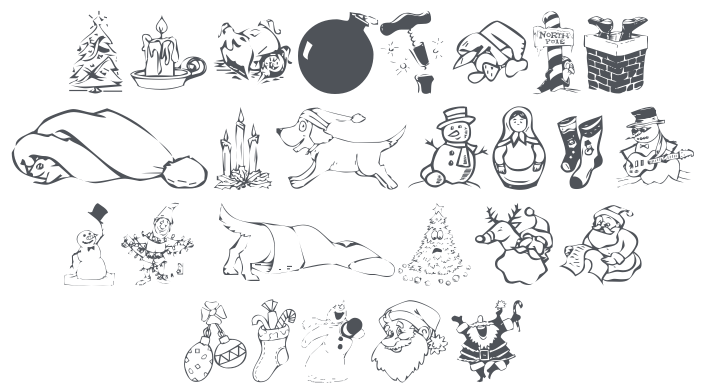 KR Christmas Dings 2004 Font