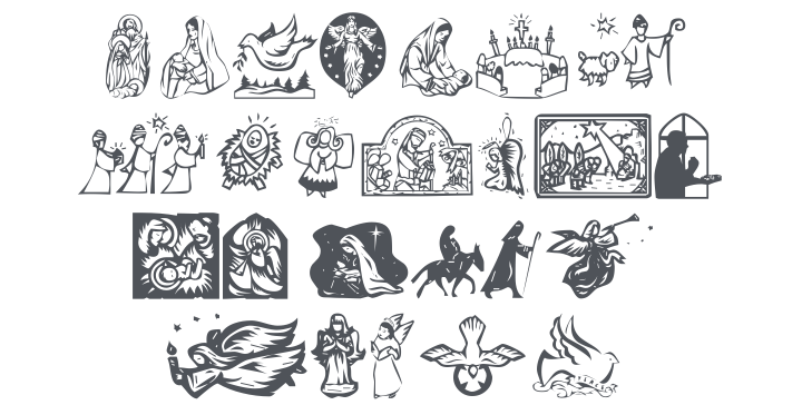 KR Christmas Dings 2004 Four Font