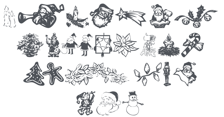 KR Christmas Dings 2004 Six Font