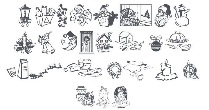 KR Christmas Dings 2004 Three Font