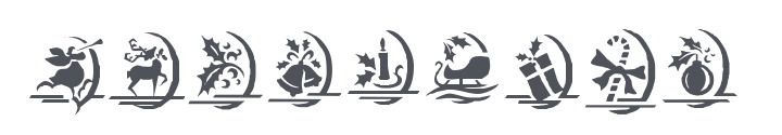 KR Christmas Dings One Font