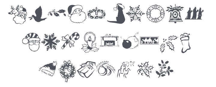 KR Christmas Dings Two Font