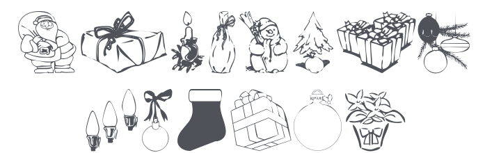 KR Christmas Jewels 2005 2 Font
