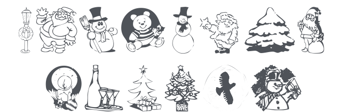 KR Christmas Jewels 2005 Font