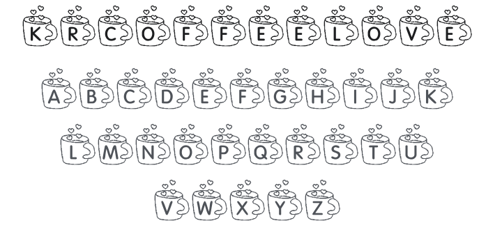 KR Coffee Love Font