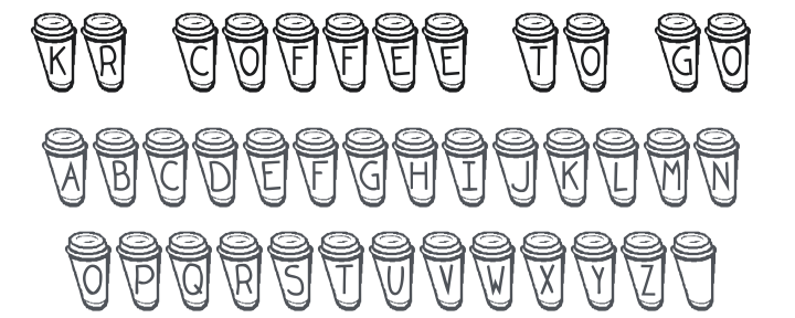 KR Coffee To Go Font