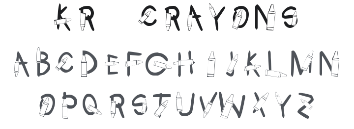 KR Crayons Font