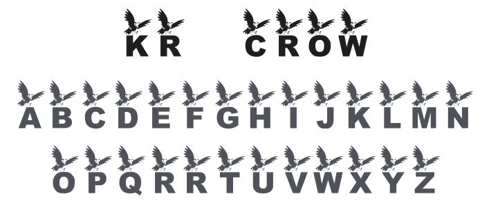 KR Crow Font