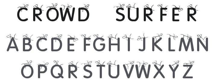 KR Crowd Surfer Font