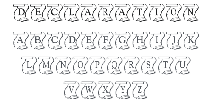 KR Declaration Font