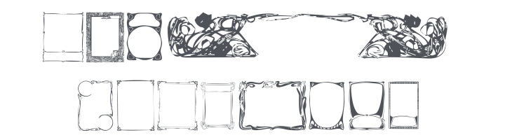 KR Deco Frames Font