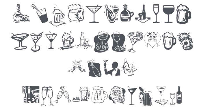 KR Drink Up! Font