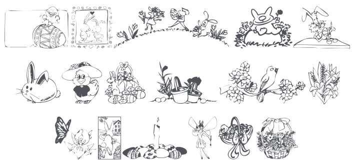 KR Easter 2002 Font